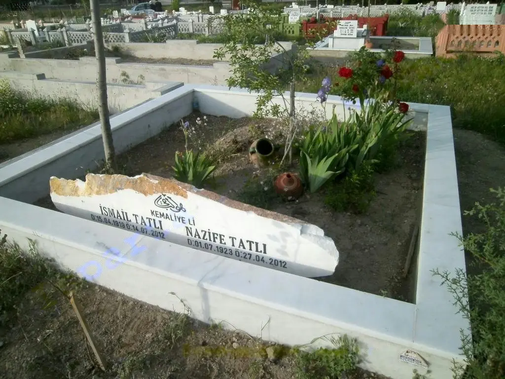 Bir kabristanlığı çevreleyen, korkuluklu çevre duvarı — 6